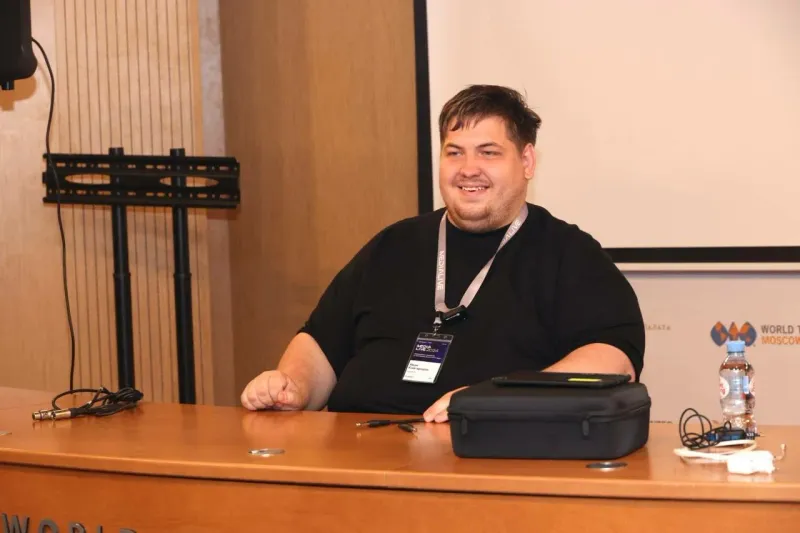 Ivan at a conference table